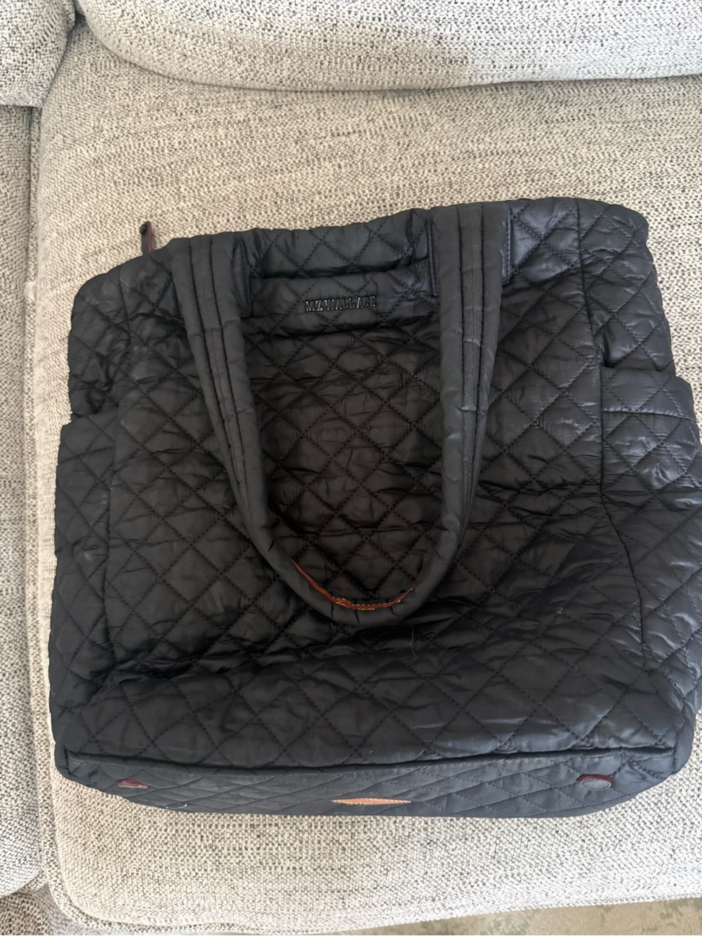 MZ Wallace Quilted Black Tote Bag